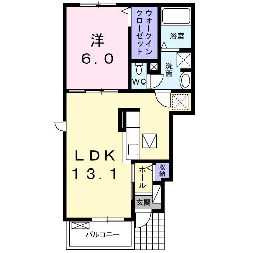 エルヴィータＳ（101） 間取り図画像