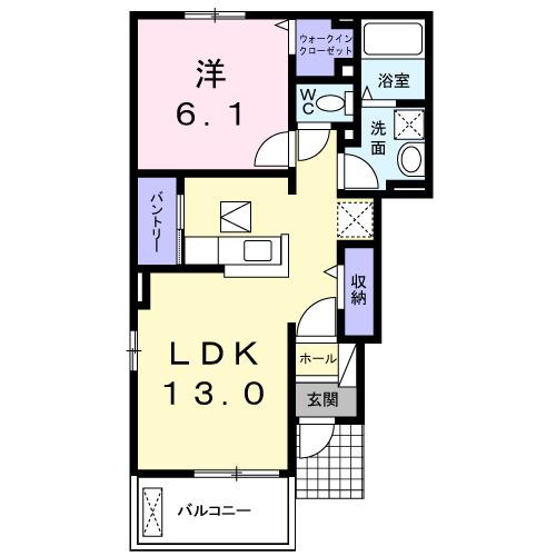 オレンジ　グローブ（101） 間取り図画像