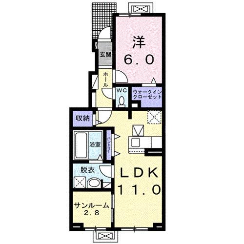 レジデンスハイツ西軽井沢Ⅱ（104） 間取り図画像