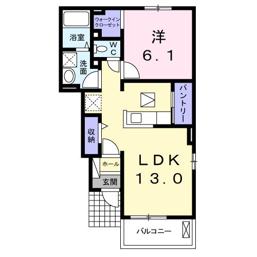 ベル・フルール　Ⅱ（104） 間取り図画像