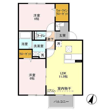 ルミエール・Ｍ（101） 間取り図画像