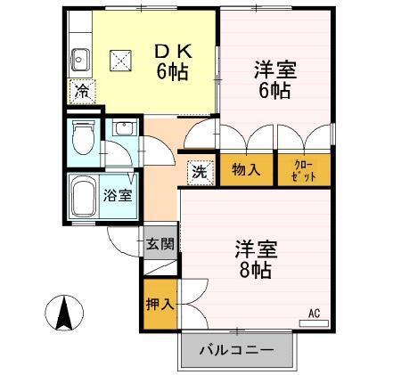 ライブリーパーク高橋　Ａ（101） 間取り図画像