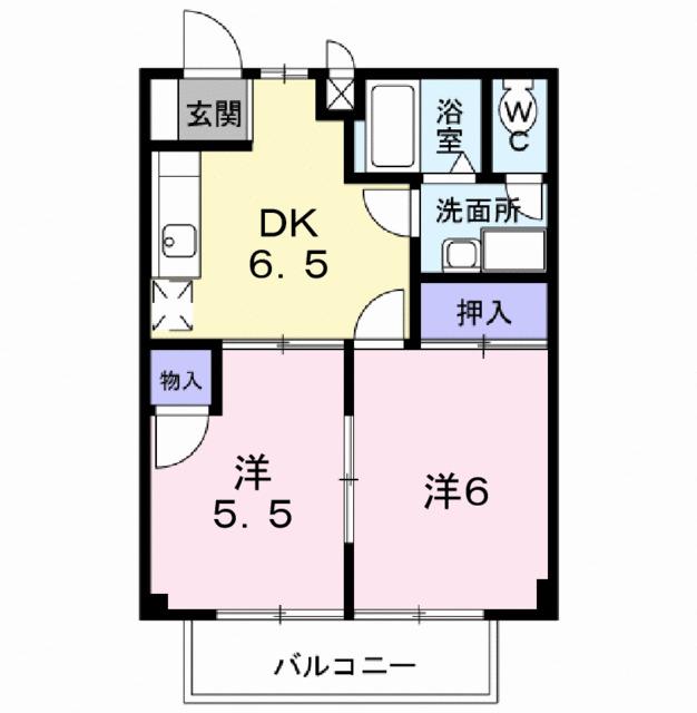 アメニティー大井（202） 間取り図画像