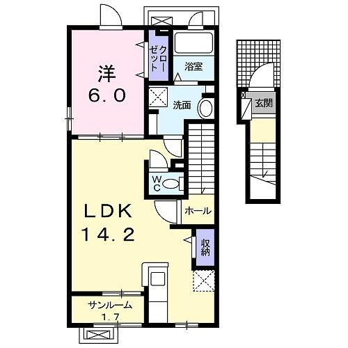 リアンハイム寿（203） 間取り図画像