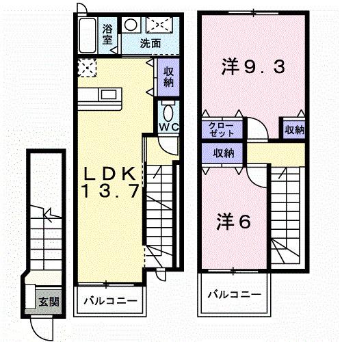 カーサグランデ（206） 間取り図画像