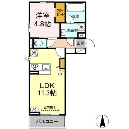 Oryza Folium(ｵﾘｻﾞ ﾌｫﾘｳﾑ)（303） 間取り図画像