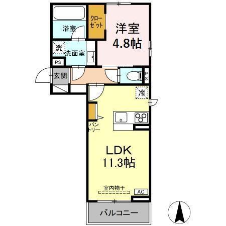 Oryza Folium(ｵﾘｻﾞ ﾌｫﾘｳﾑ)（301） 間取り図画像