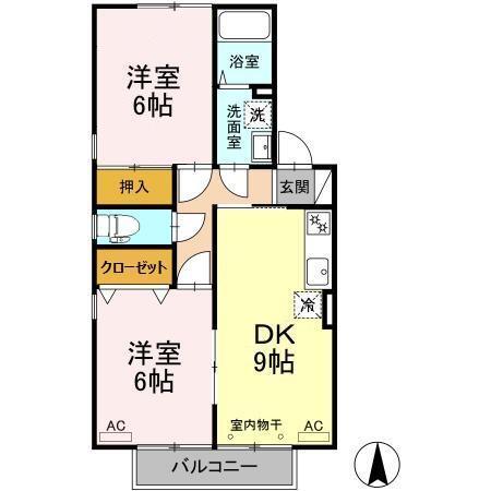 カルム松沢　Ａ棟（202） 間取り図画像