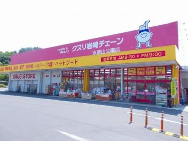 クスリ岩崎チェーン永源山公園店：800m