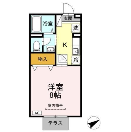 セジュール島田　A棟（101） 間取り図画像