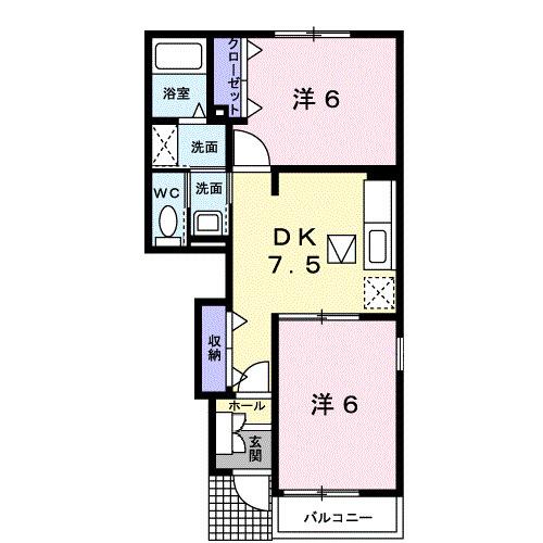 クレマチス（102） 間取り図画像