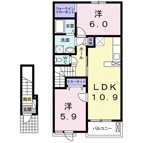 フェリーチェ（203） 間取り図画像