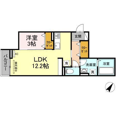 シャイン本町（202） 間取り図画像