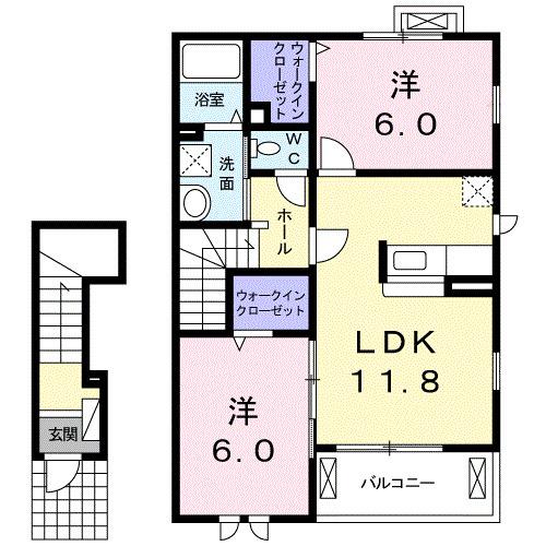 ブルックス（202） 間取り図画像