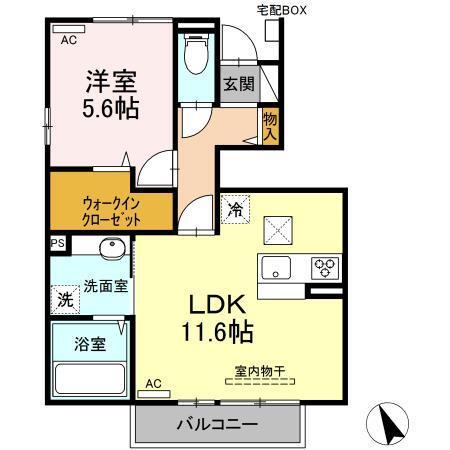 グラースフルーヴ（102） 間取り図画像