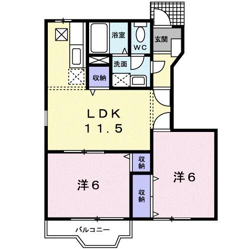 アルカディアＫ　Ⅰ（103） 間取り図画像