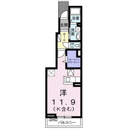 サニー　ブライト　Ⅰ（102） 間取り図画像