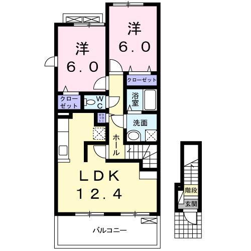ホクレアビレッジ　Ⅰ（201） 間取り図画像