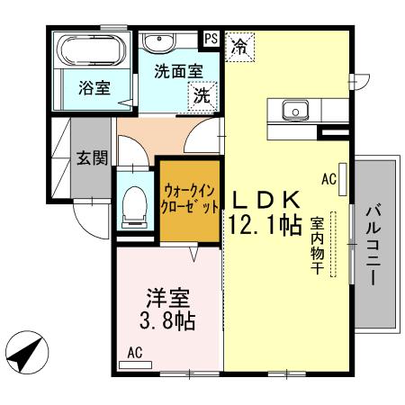 OK-Room東山（202） 間取り図画像