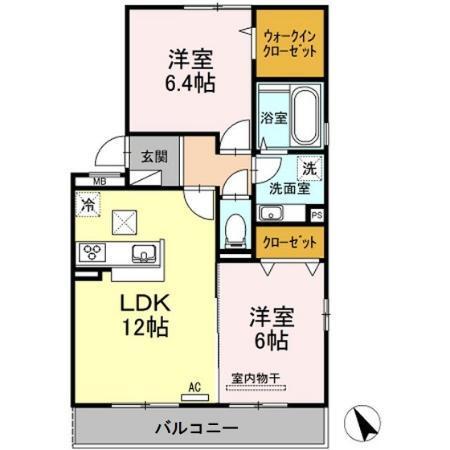 SejourＫ（101） 間取り図画像