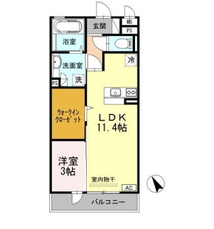 D-roomＫ（305） 間取り図画像