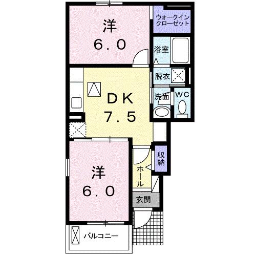 ソレイネ（101） 間取り図画像