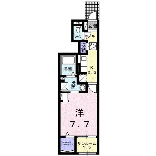 ラーゴム　Ａ（102） 間取り図画像