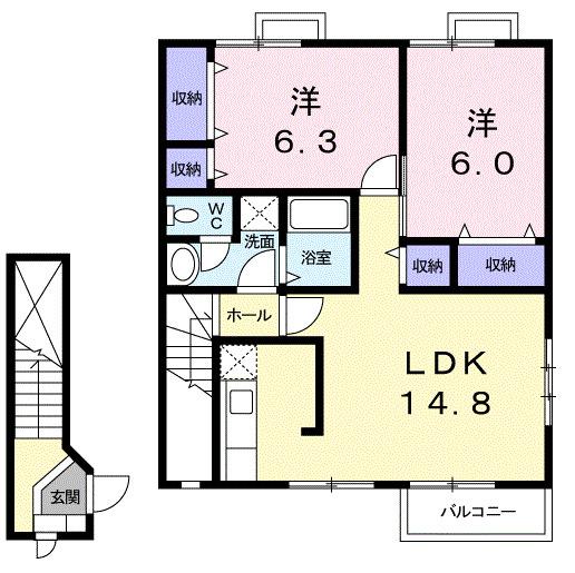 フルスナーエＡ（202） 間取り図画像