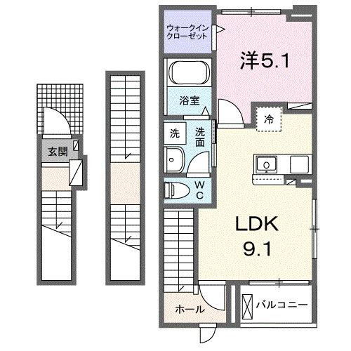 岐山グリーンハイツ（301） 間取り図画像