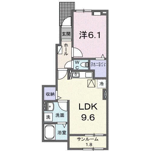 ｃｏｚｙ　ｃｏｕｒｔ　末武中（103） 間取り図画像