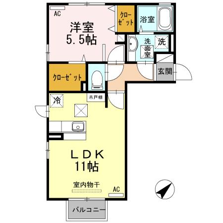 ハイデンレースラインⅠ（103） 間取り図画像