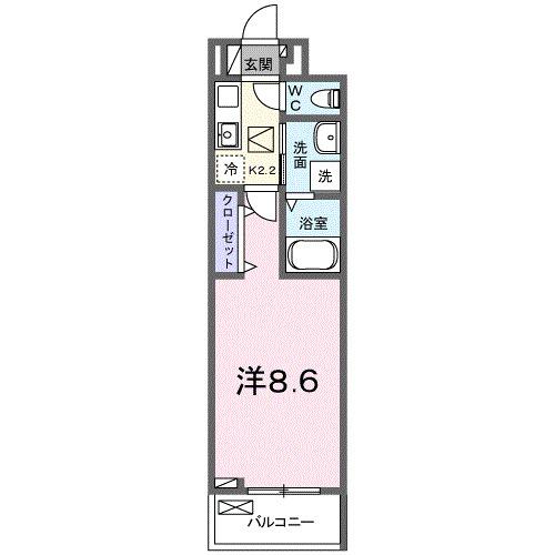 モーダ・フジ（104） 間取り図画像