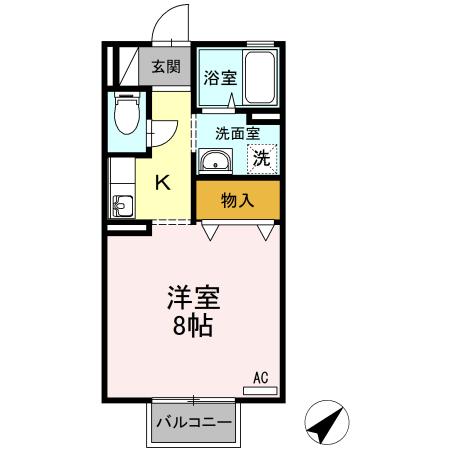 ハイマートＤ（102） 間取り図画像