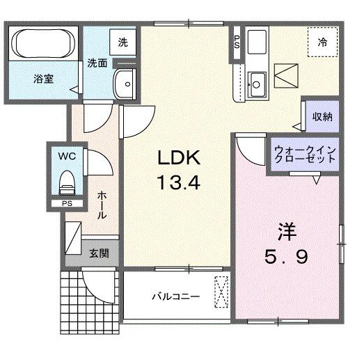プロムナード大神Ⅱ（104） 間取り図画像