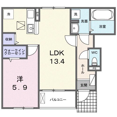 プロムナード大神Ⅱ（102） 間取り図画像
