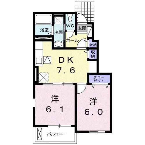 ティーズ・ウィンヒルⅤ（103） 間取り図画像