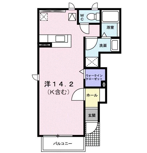 プラティークＡ（101） 間取り図画像