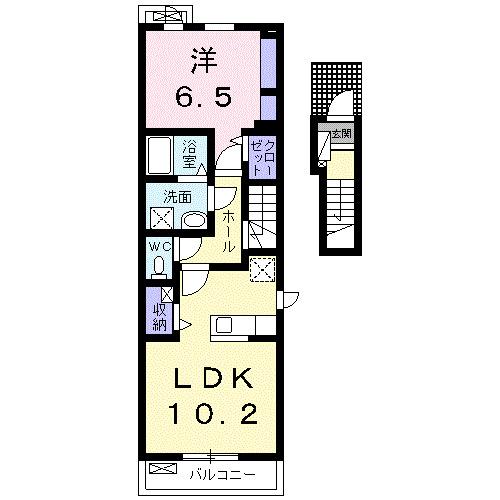 サンビレッジＥ（201） 間取り図画像