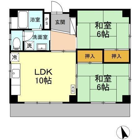 泉ハイツ（101） 間取り図画像
