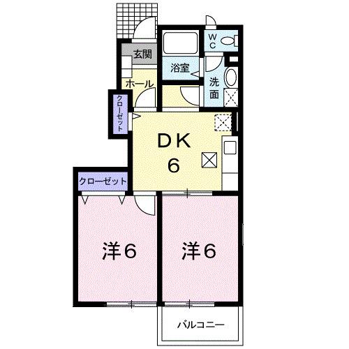 プラティークＢ（102） 間取り図画像