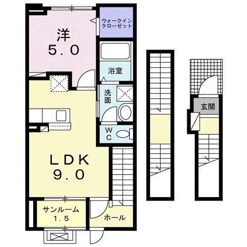 Ｂｏｓｃａｔｏ　Ｇ（302） 間取り図画像