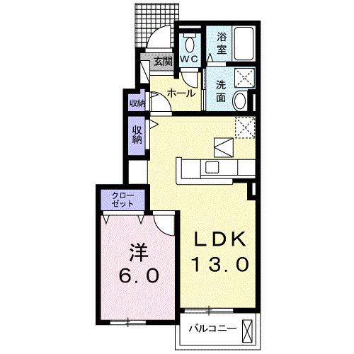 アウローラＫ　Ⅱ（102） 間取り図画像