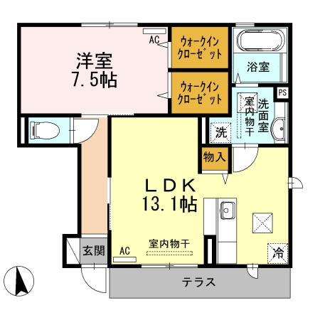 メルベーユ（103） 間取り図画像