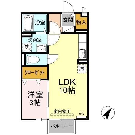 セジュール浅江（201） 間取り図画像