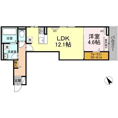 ベルシャンブル橋本町（202） 間取り図画像