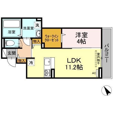 ベルシャンブル橋本町（203） 間取り図画像