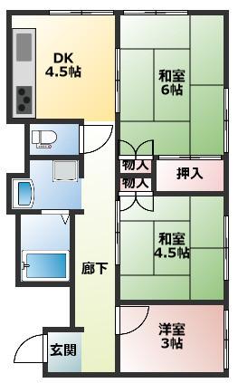 モウリマンション 間取り図画像