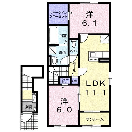 フェゼント（203） 間取り図画像