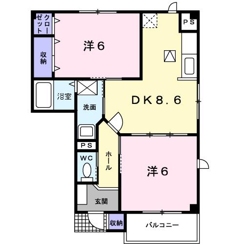フロール（104） 間取り図画像