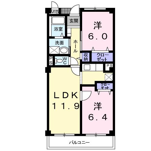 エレガンテⅠ（102） 間取り図画像